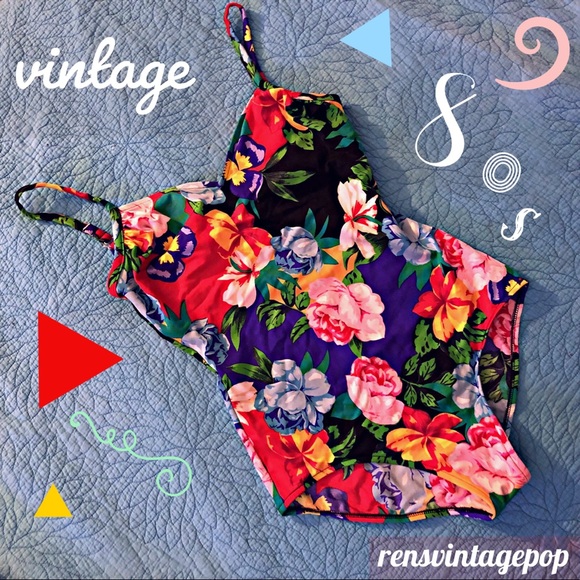 Vintage Other - Vntg Late 80s Bright 1 piece Suit